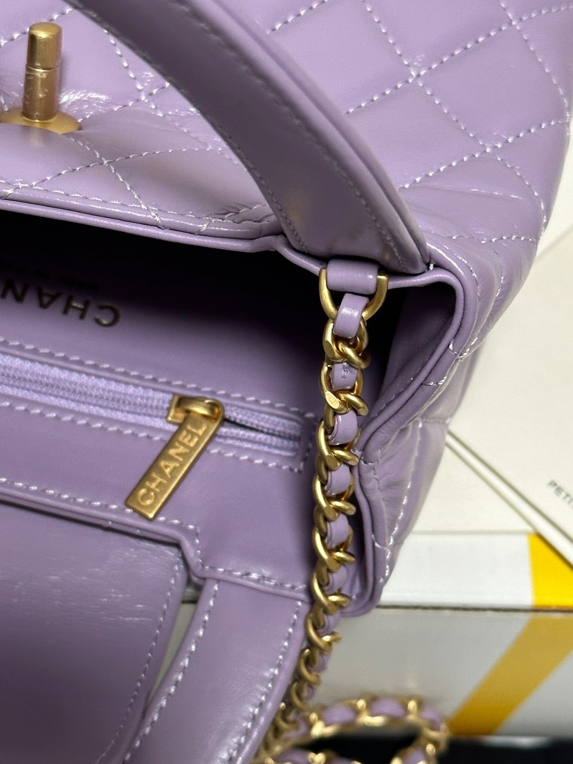 6 L'Oréal Large Chain Handbag in Smoky Purple