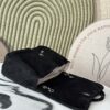 6 Extra-large logo suede double-pocket chain bag with 8 pockets – perfect for airport shopping!
