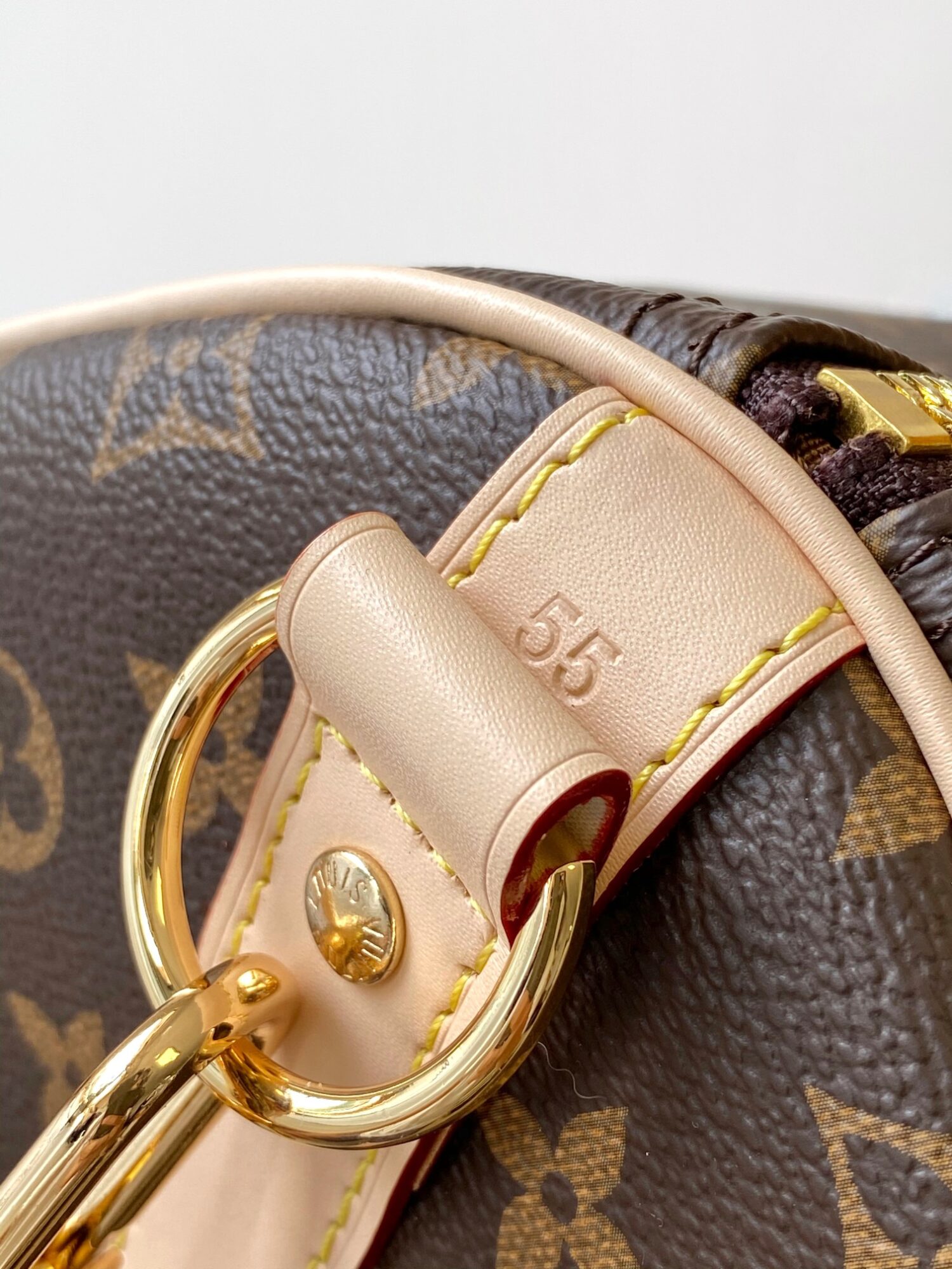 6 Louis Vuitton The Keepall Bandoulière 55 travel bag cleverly utilizes Monogram canvas to create ample space.