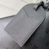 6 Louis Vuitton M27856 This Vagabond Hobo handbag is made of Monogram Midnight coated canvas with tonal calfskin leather trim.