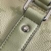 6 Louis Vuitton M14078 Light Khaki Green Pillow Bag. This Keepall 25 handbag is made of Monogram Eclipse Reverse canvas.