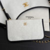 OHANEL 26c Raffia Woven Tote Bag, White, Large Size