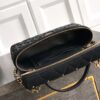 7 OHANEL 25k Black Velvet Diamond-Studded Crescent Bag