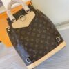 7 Louis Vuitton M11198 Monogram Canvas: This Montsouris backpack is made of Monogram canvas.