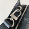 7 Louis Vuitton The M11742 black floral briefcase with zipper and 163C microcode chip is a Sac Plat 24H handbag with the elegant style of Monogram Eclipse coated canvas.