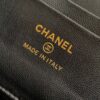 8 OHANEL 25k Black Velvet Diamond-Studded Crescent Bag