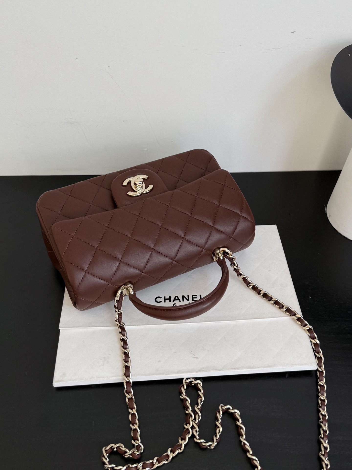 8 Ohanel coffee-colored mini