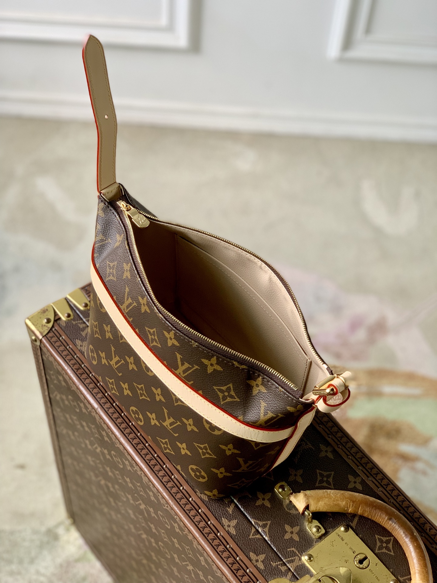8 Louis Vuitton The M15350 Cruiser toiletry bag is inspired by the silhouette of the brand's Cruiser 45 travel bag.