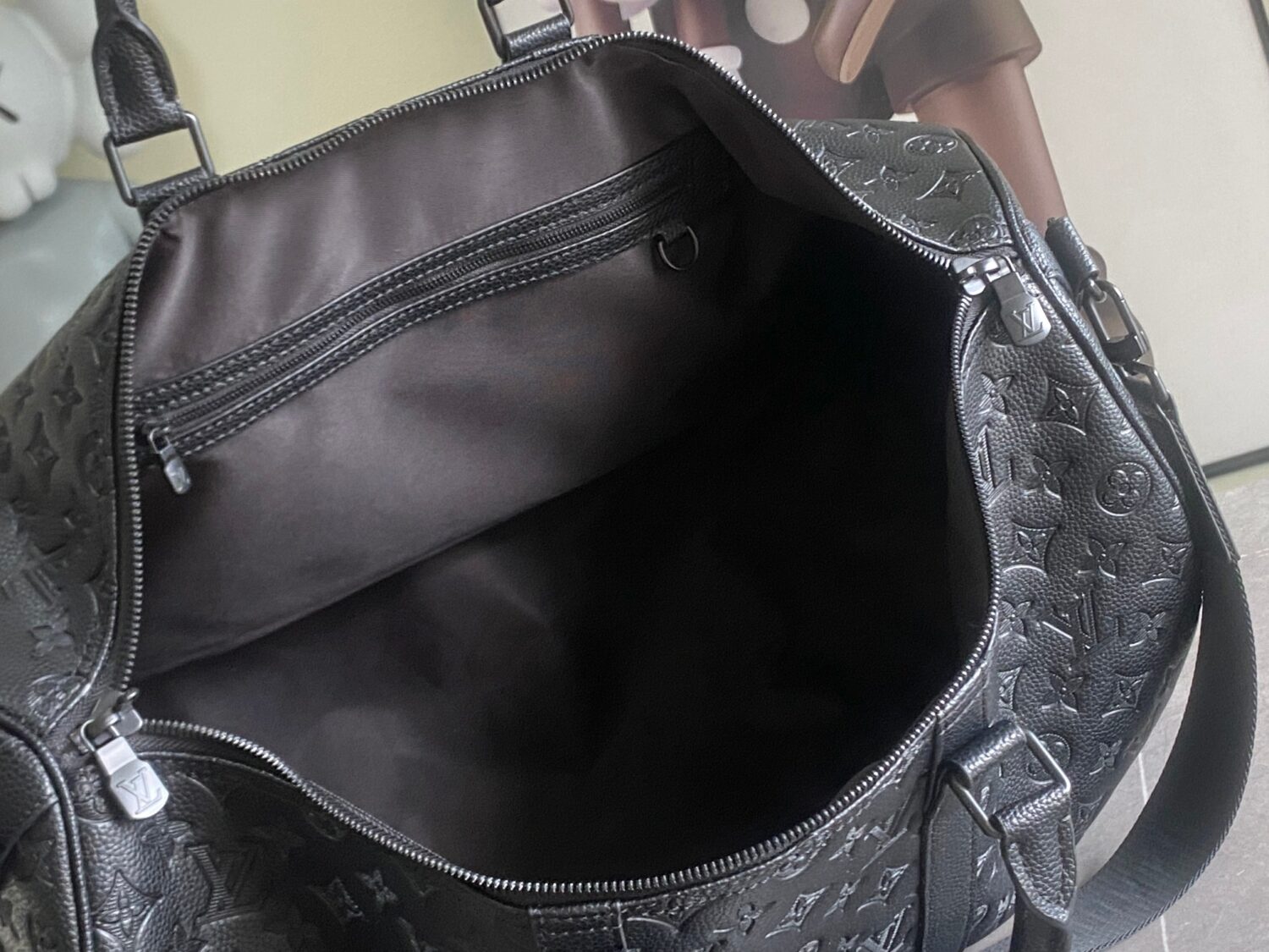 8 Louis Vuitton The new version of the M44810 Keepall Bandoulière 50 travel bag features the Monogram Shadow design.