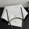 OHANEL 26c Raffia Woven Tote Bag, White, Large Size