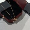 692fd4af99f2d84055c8a56d Cartier Classic Diamond-Free Double Ring Necklace, CNC Crafted