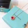 692fd57c99f2d84055c8a6fe Tiffany & Co. 2020 Chinese New Year Limited Edition Exclusive Counter Limited Circle Double T Red Carnelian Necklace