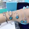 692fd5e899f2d84055c8a7d2 Tiffany Silver OK Necklace + OK Bracelet Stunning! Counter Style Latest Silver Jewelry Set